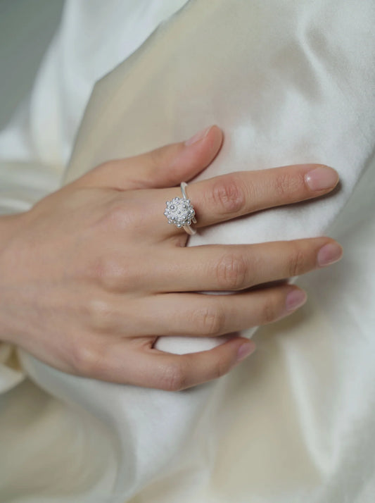 CUNZU| 簇簇 | Coneflower Silver Ring