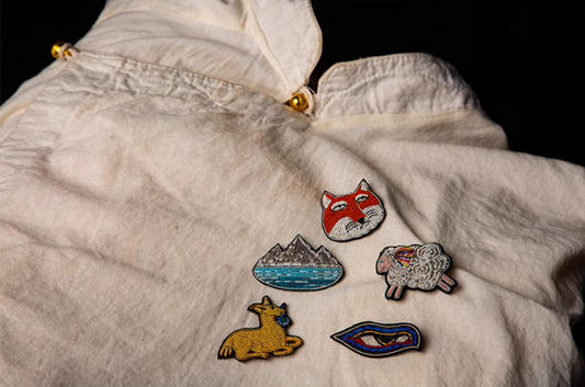 MIST X CHARU | Yak-Handmade embroidered brooch