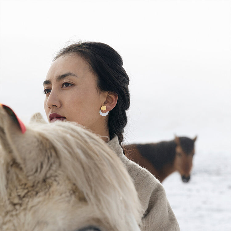 MIST X CHARU | Sun and Moon Earrings