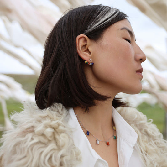 MIST X CHARU | Five-color ear studs