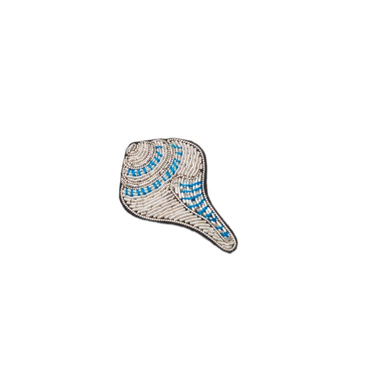MIST X CHARU | Conch-Handmade embroidered brooch