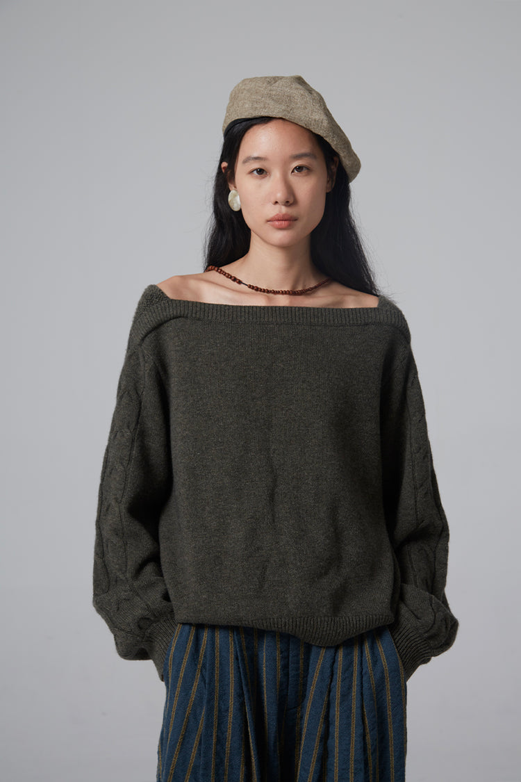 MIST X CAIRA|Off-Shoulder Sweater