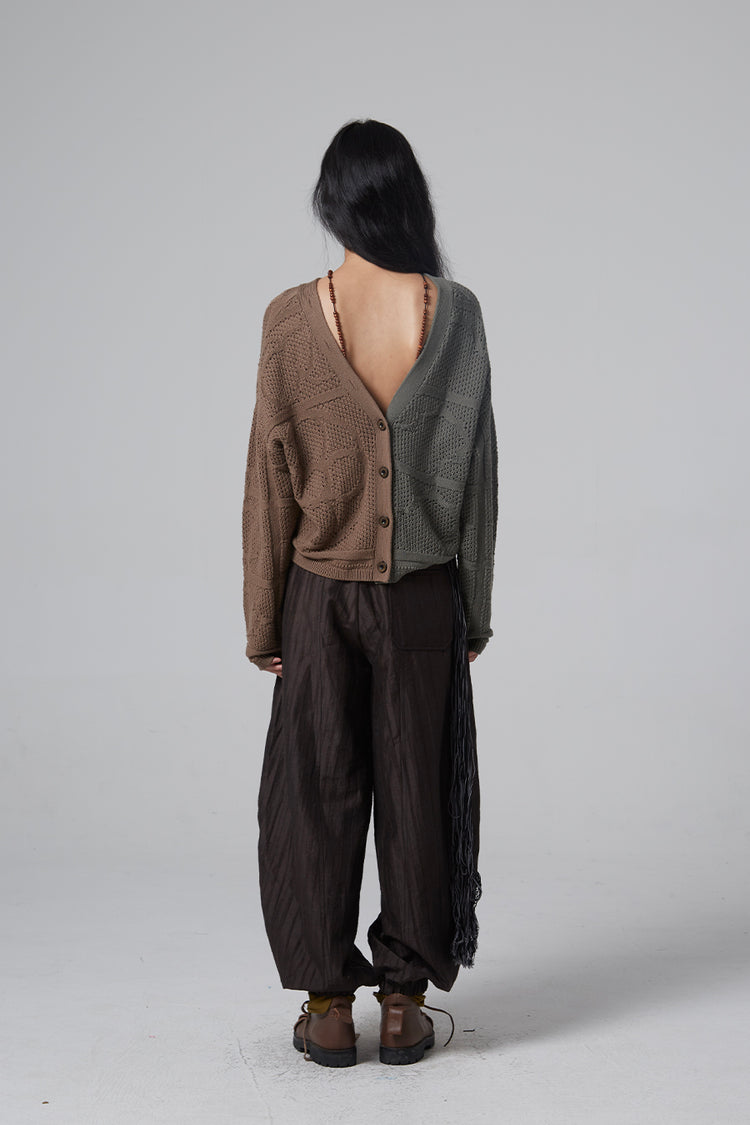 MIST X CAIRA|Dual-Tone Knitted Sweater