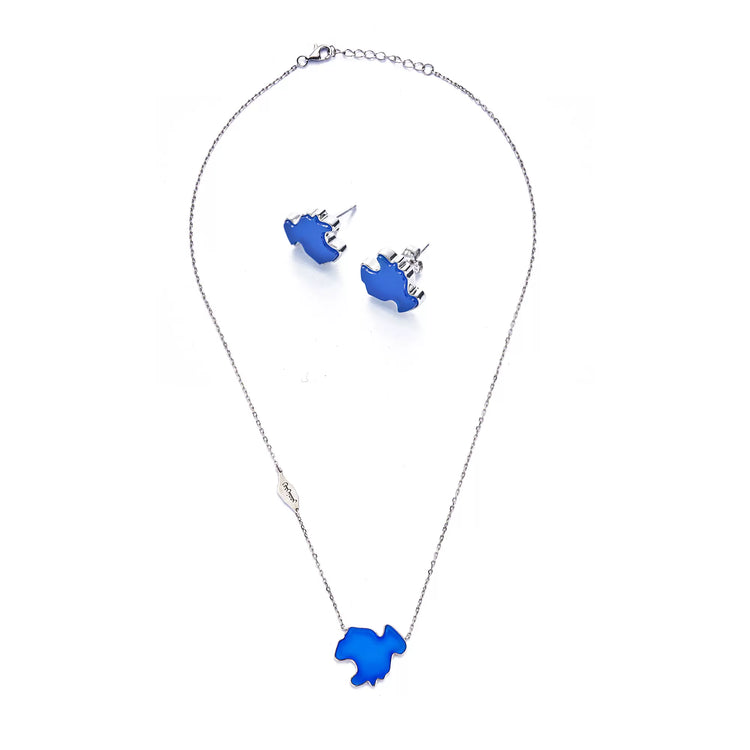 MIST X CHARU | Qinghai Lake Blue Agate Earrings