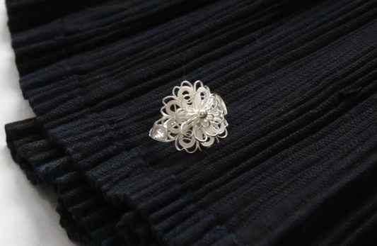 CUNZU| 叠DIE| Knitting silver rings with multiple layers of petals