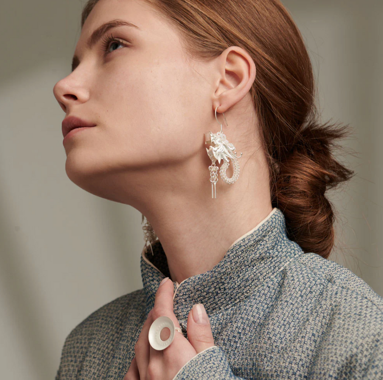 CUNZU| 湛ZHAN | Dragon head earrings