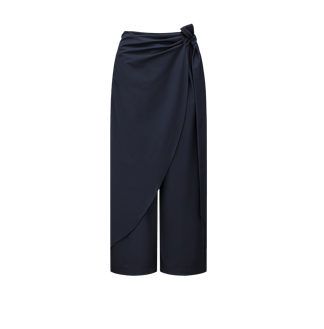 26 Years old |High waist draped pants (blue/gray)