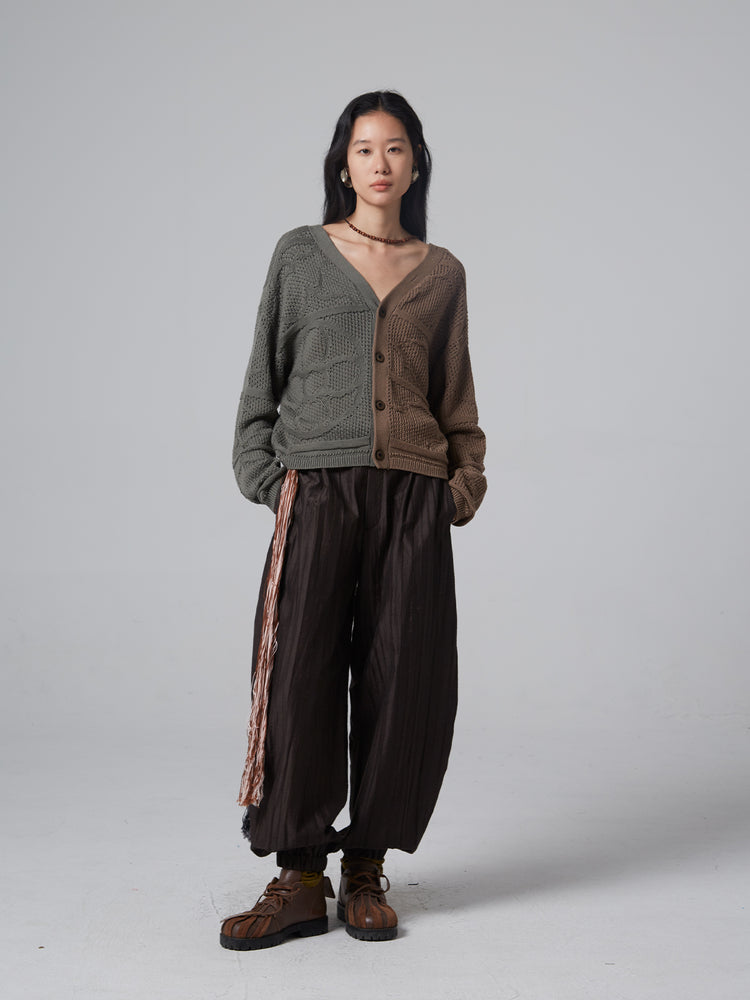 MIST X CAIRA|Dual-Tone Knitted Sweater