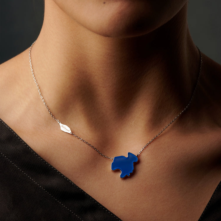 MIST X CHARU | Qinghai Lake Blue Agate Necklace