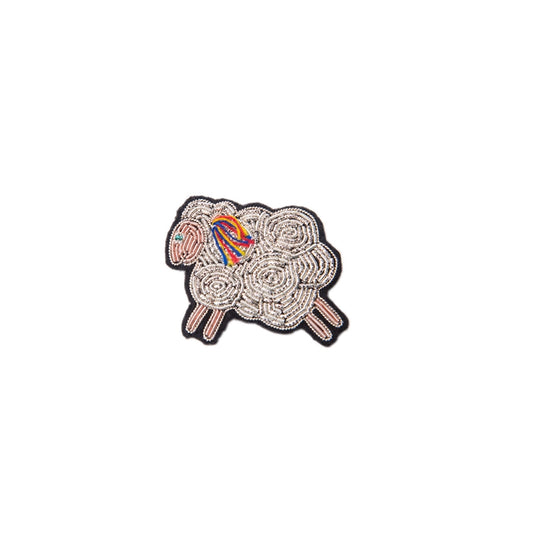 MIST X CHARU | Tibetan sheep-Handmade embroidered brooch