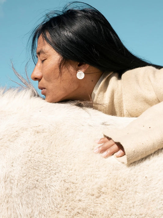 MIST X CHARU | Sun Bird & Moon Rabbit Sterling Silver Earrings