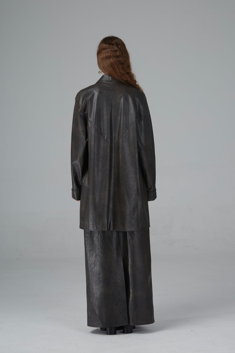 MIST X CAIRA|Clear Leather Jacket