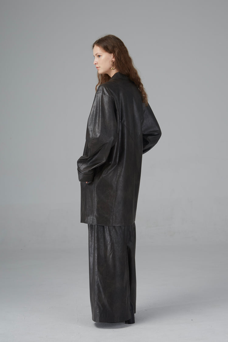 MIST X CAIRA|Clear Leather Jacket