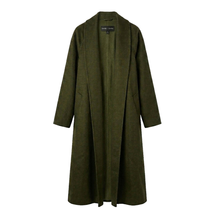 CAIRA | Green Felt Coat