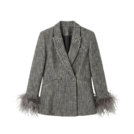 MIST | Jacket with Detachable Fur Trim