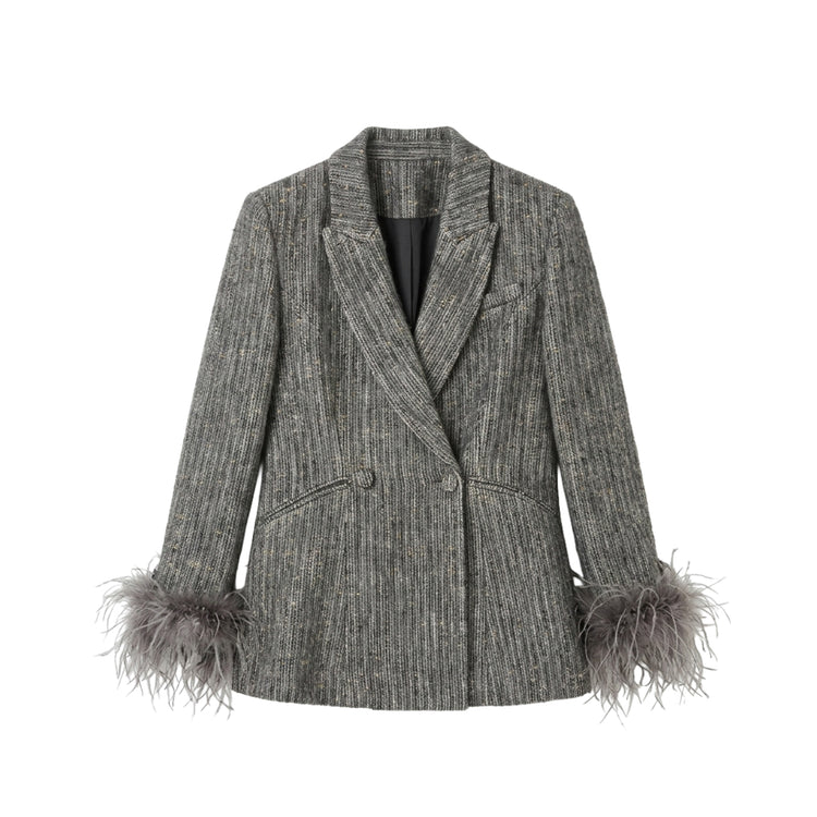 MIST | Jacket with Detachable Fur Trim