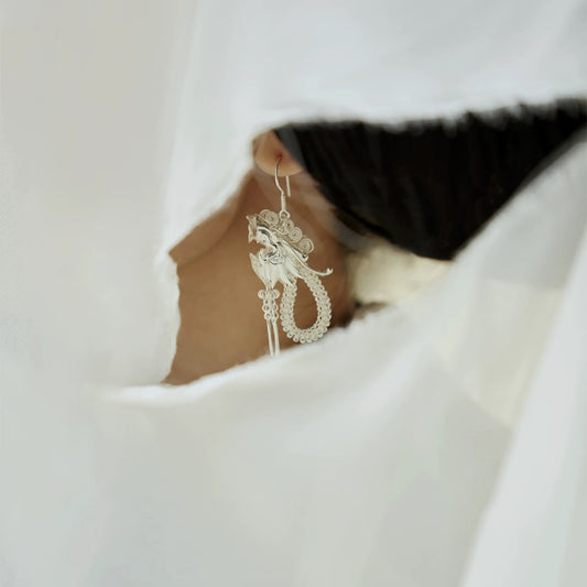 CUNZU| 湛ZHAN | Dragon head earrings