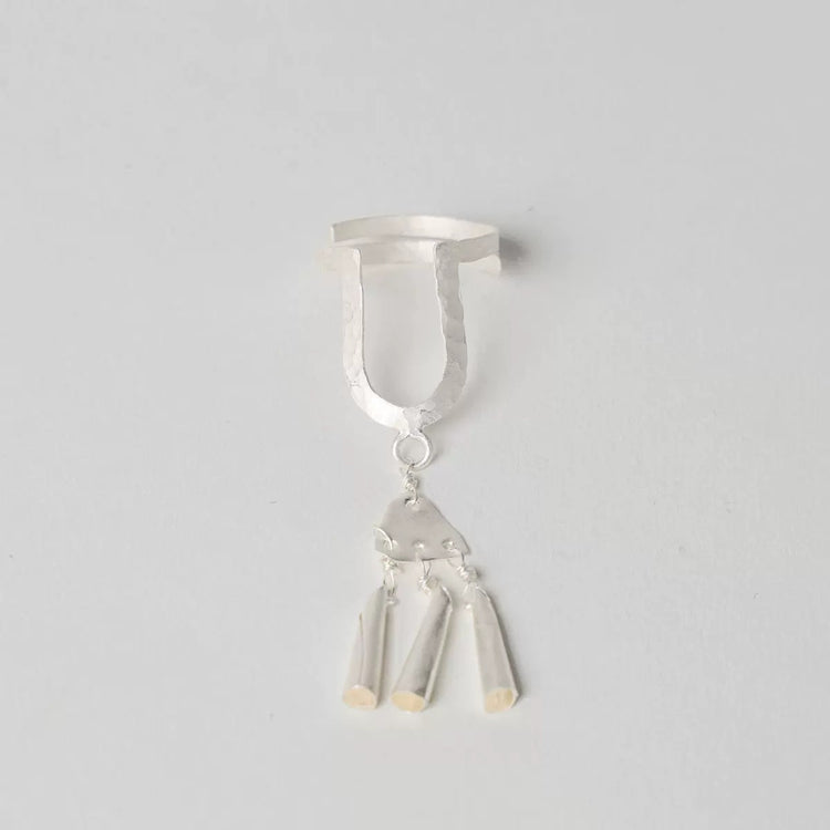 CUNZU| 穗SUI | Handmade U-shaped silver ring Regular
