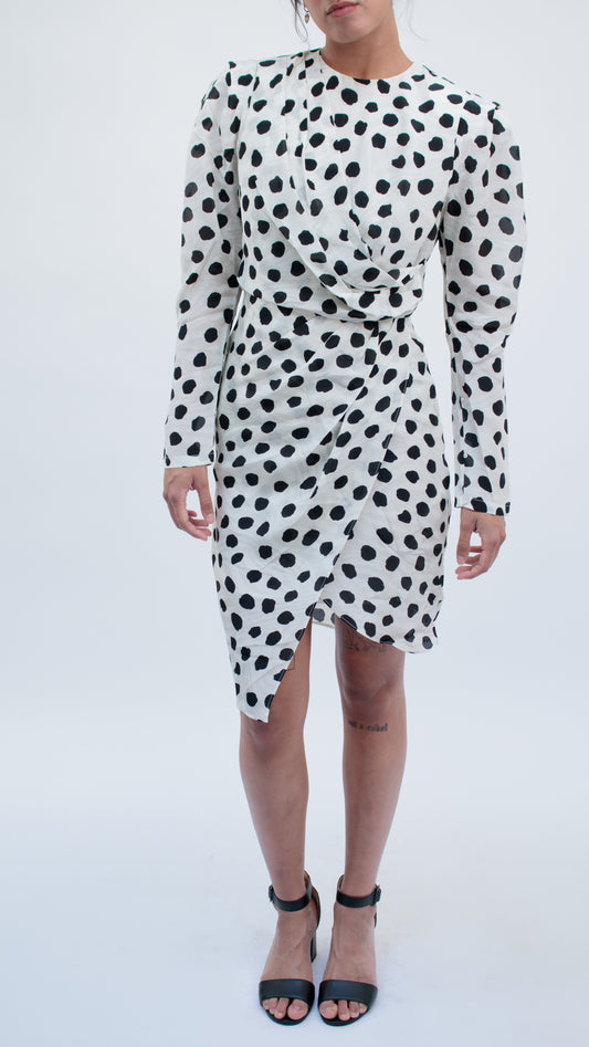 26 Years old | Polka Dot Draped Dress