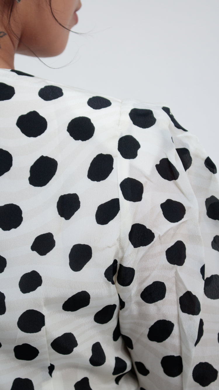 26 Years old | Polka Dot Draped Dress