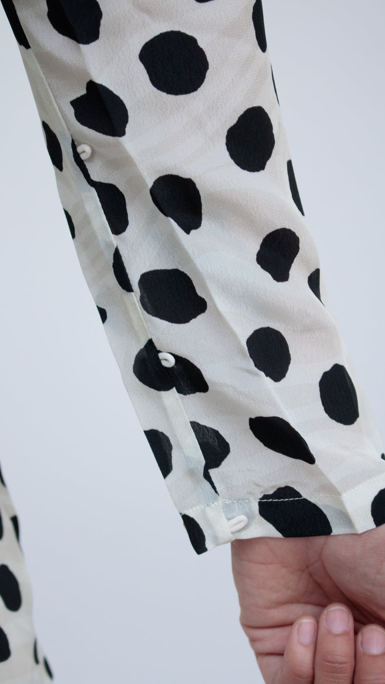 26 Years old | Polka Dot Draped Dress