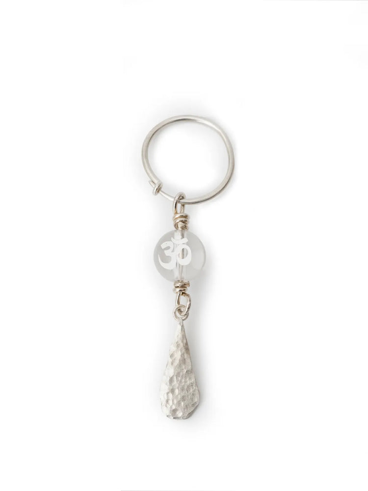 MIST X CHARU | OM White Crystal Earrings