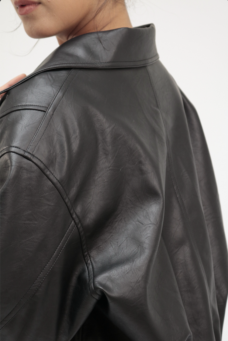 MIST | SS26 Classic Bomber Leather Jacket