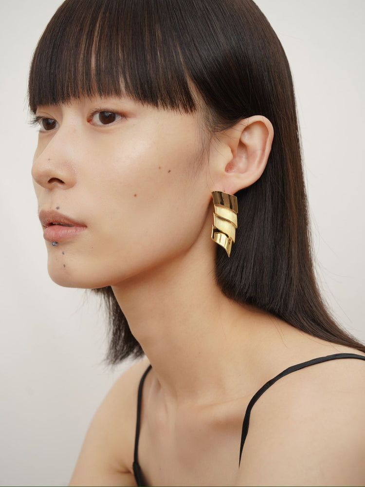 herherlin|Wavelet Earrings 铠甲流涎