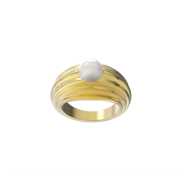 herherlin|Wave Pearl Ring 海波珍珠