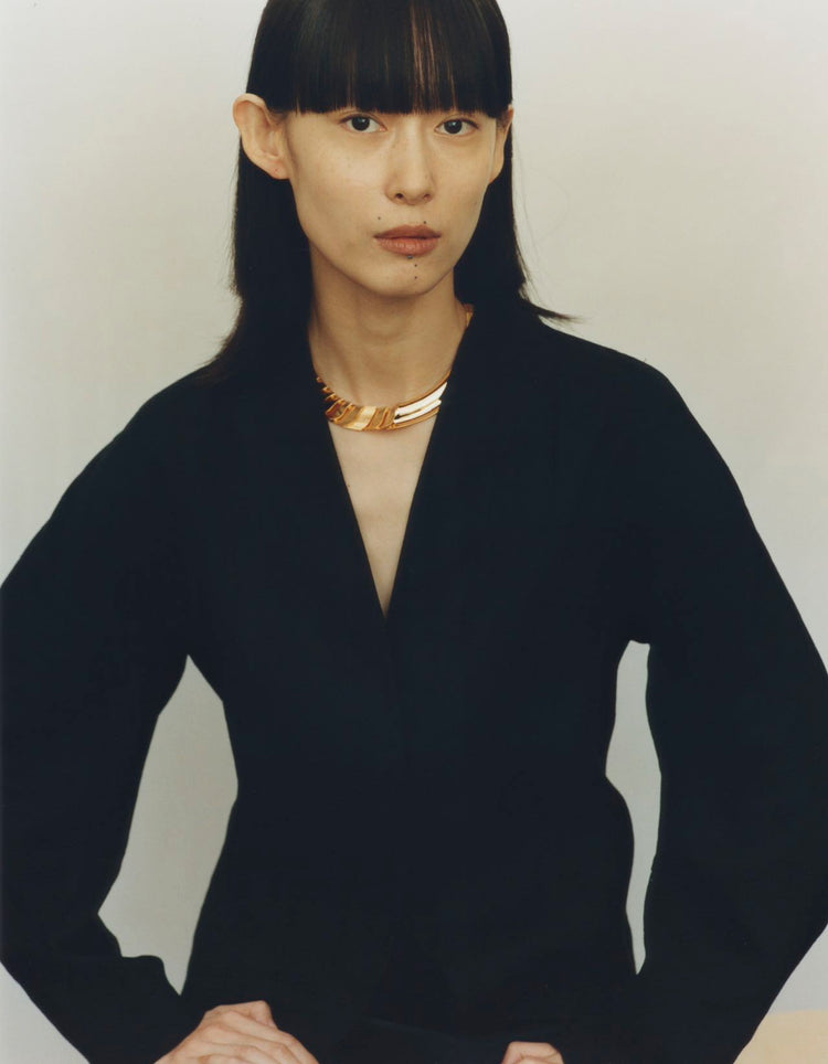 herherlin|Large Wavelet Chain Necklace 铠甲涟漪