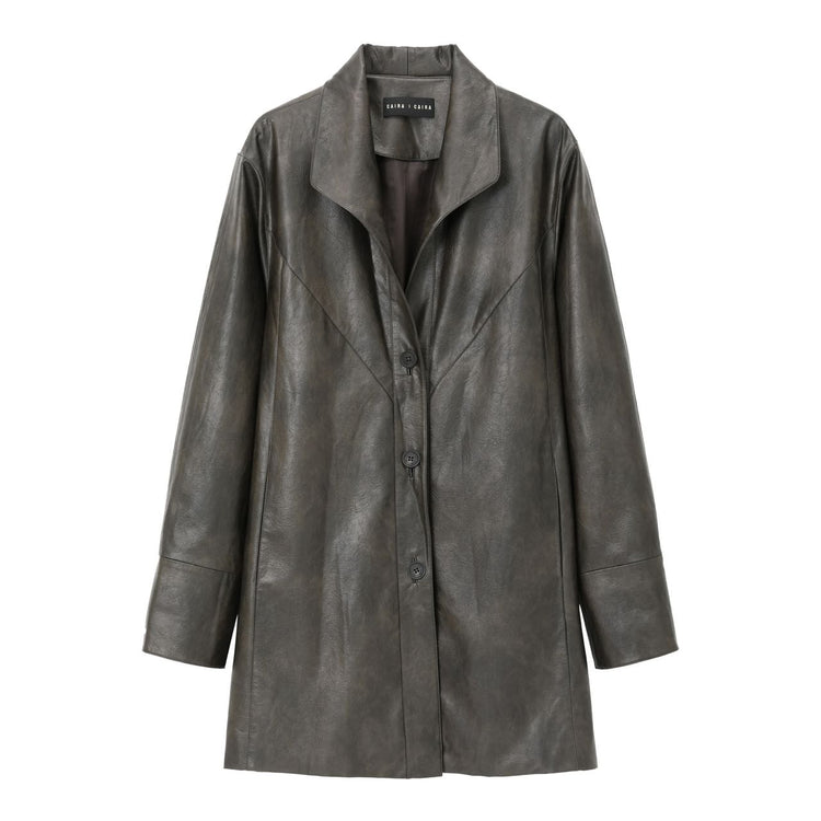 MIST X CAIRA|Clear Leather Jacket