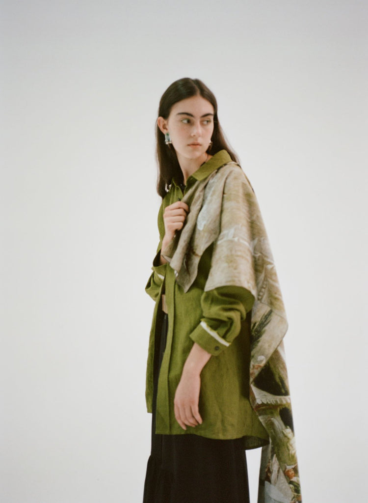 MIST X CAIRA|Pavillon Square Silk Scarf