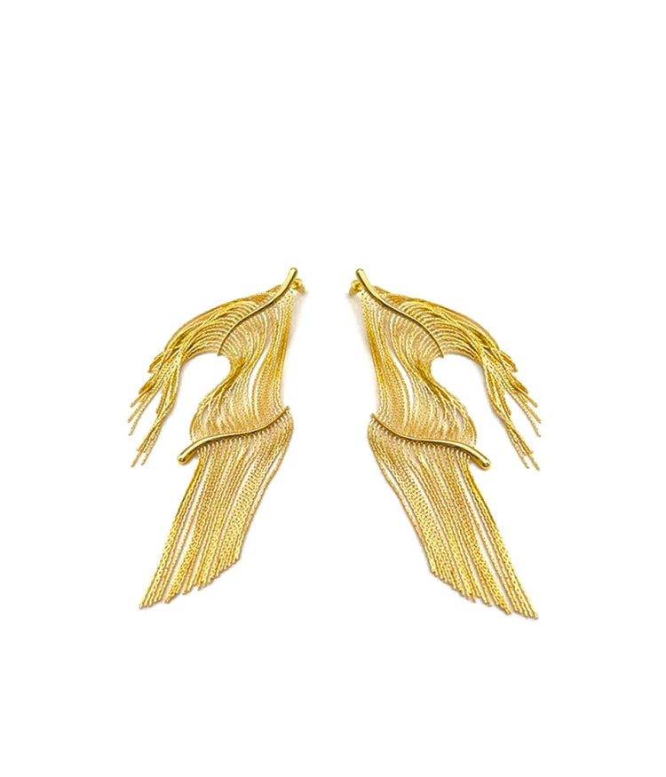 herherlin|Large Glistening Earrings 粼粼流苏