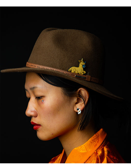 MIST X CHARU | Unicorn deer-Handmade embroidered brooch