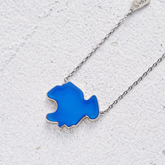 MIST X CHARU | Qinghai Lake Blue Agate Necklace