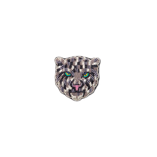 MIST X CHARU | Snow Leopard-Handmade embroidered brooch