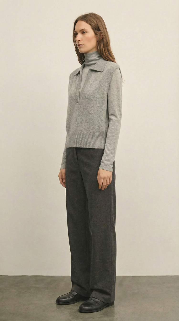 Sleeveless Knit Vest 3