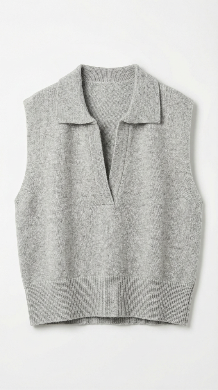 Sleeveless Knit Vest 3