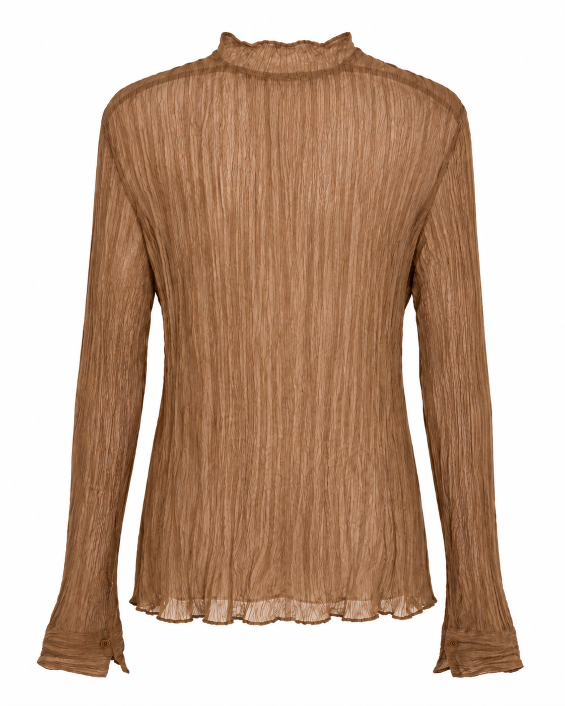 MIST | AW26 Textured Sheer Bell-Sleeve Top