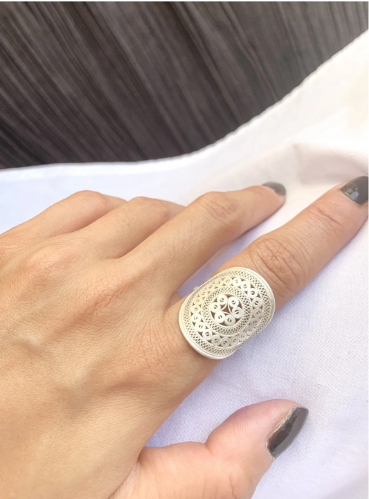 CUNZU| 铜鼓TONGU | Bronze drum silver rings handmade with filigree technique