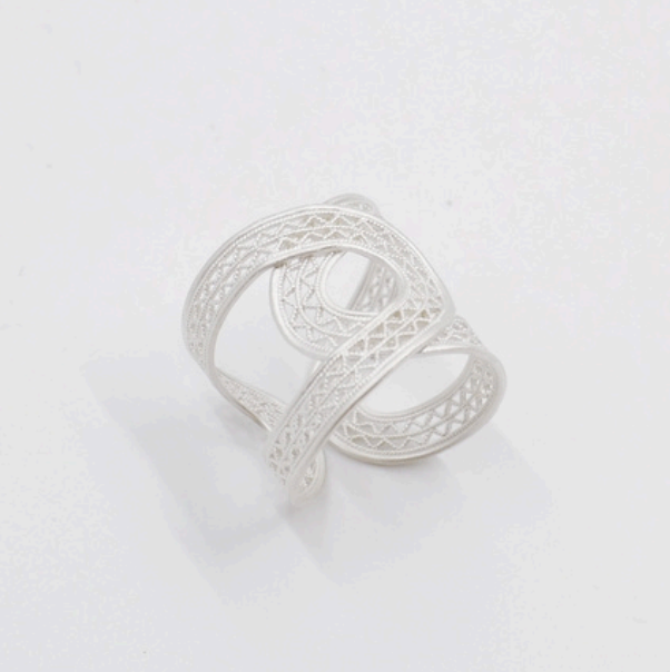 CUNZU AW26 | BAGUE DOUBLE CERCLO FILIGRANE