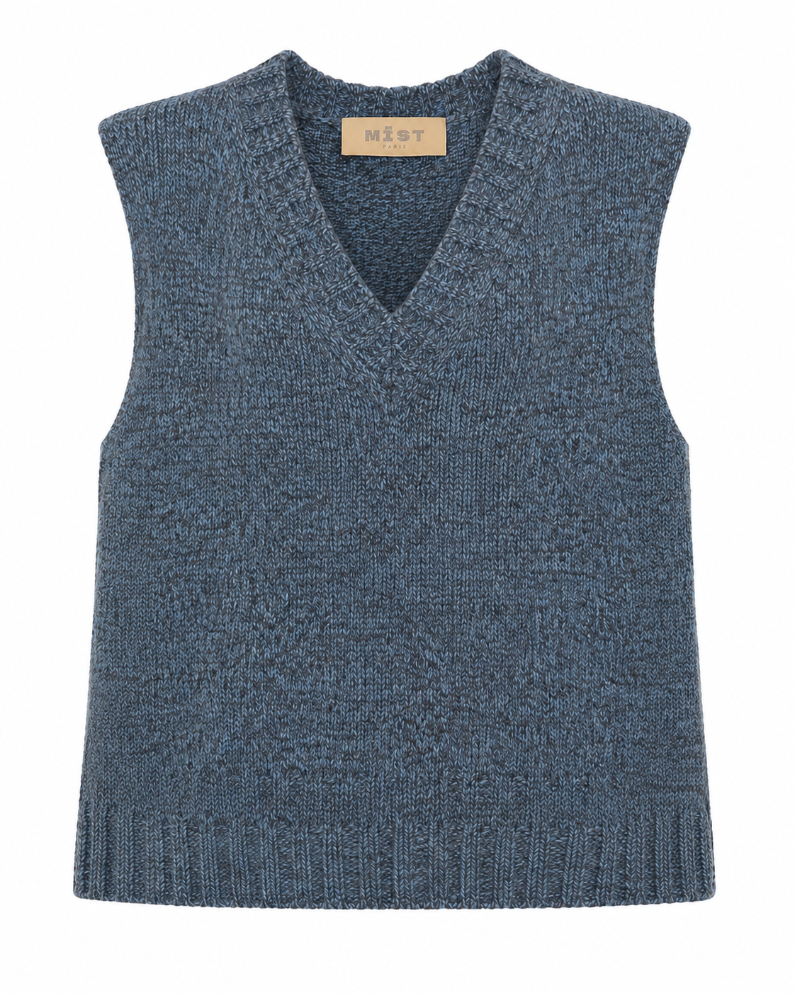 MIST | AW26 Textured V-Neck Knitted Vest