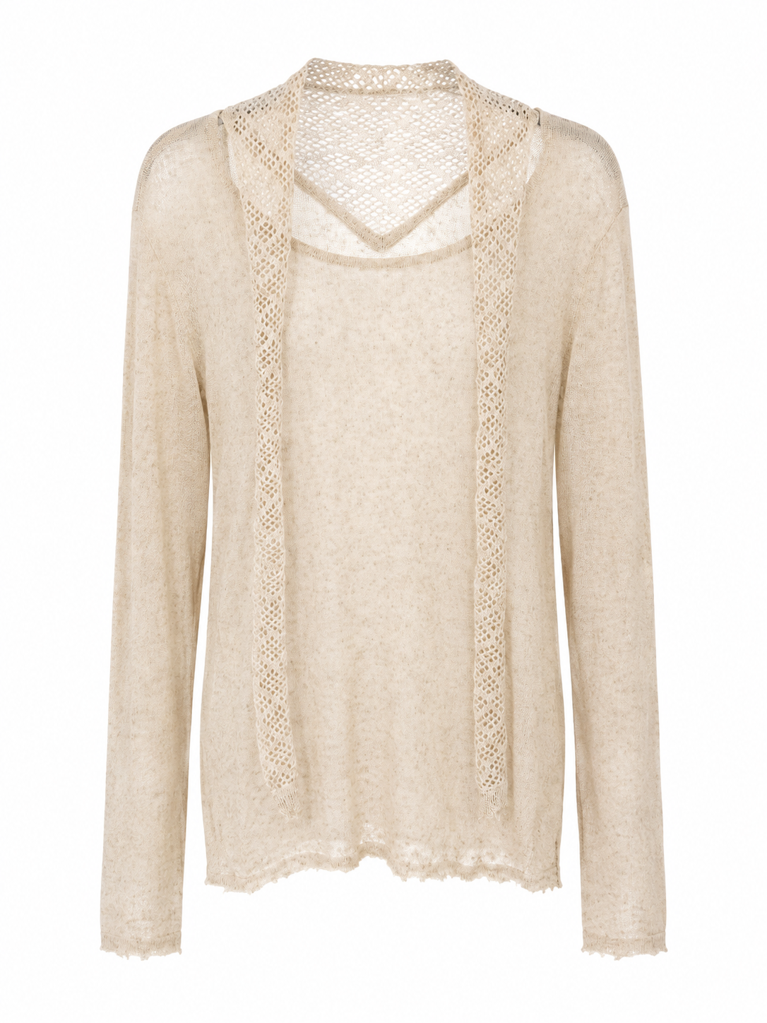 MIST | AW26 Sheer Textured Knit Cardigan
