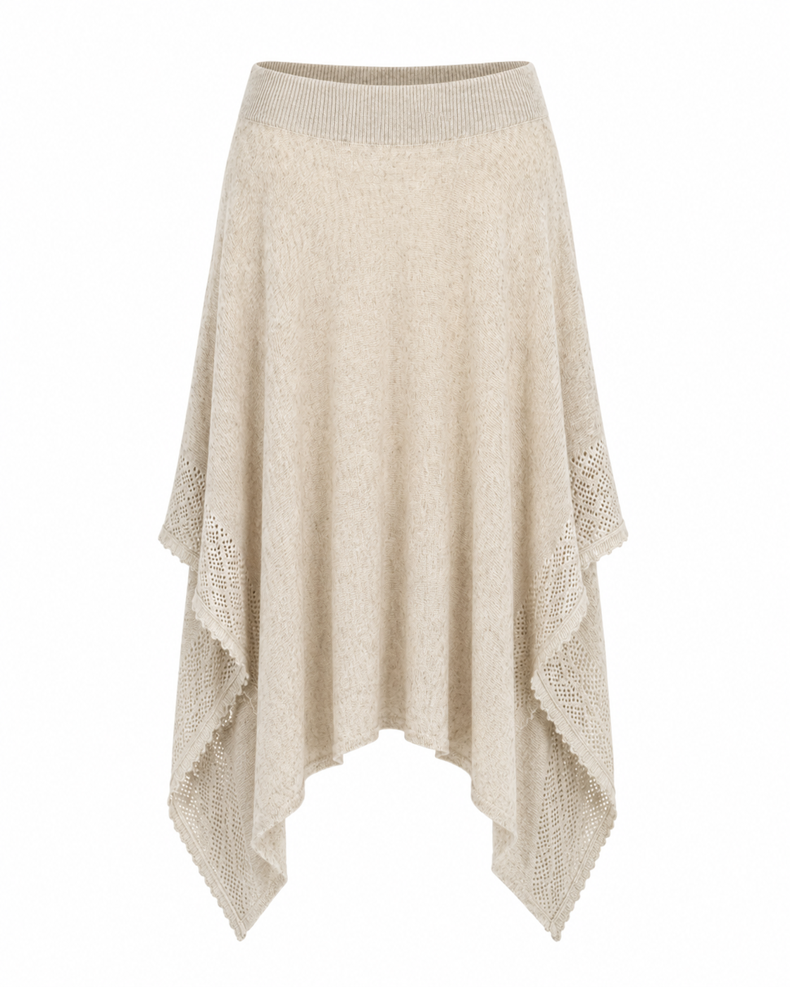 MIST | AW26 Asymmetric Draped Midi Skirt