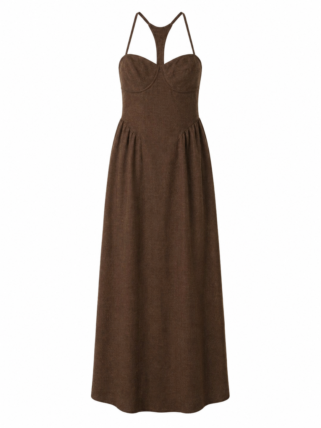 MIST | AW26 Corset-Bodice Racerback Maxi Dress