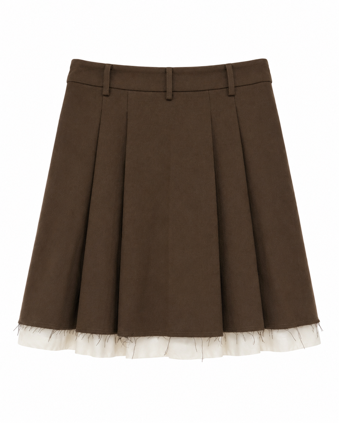 MIST | AW26 Tulle-Hem Pleated demi Skirt