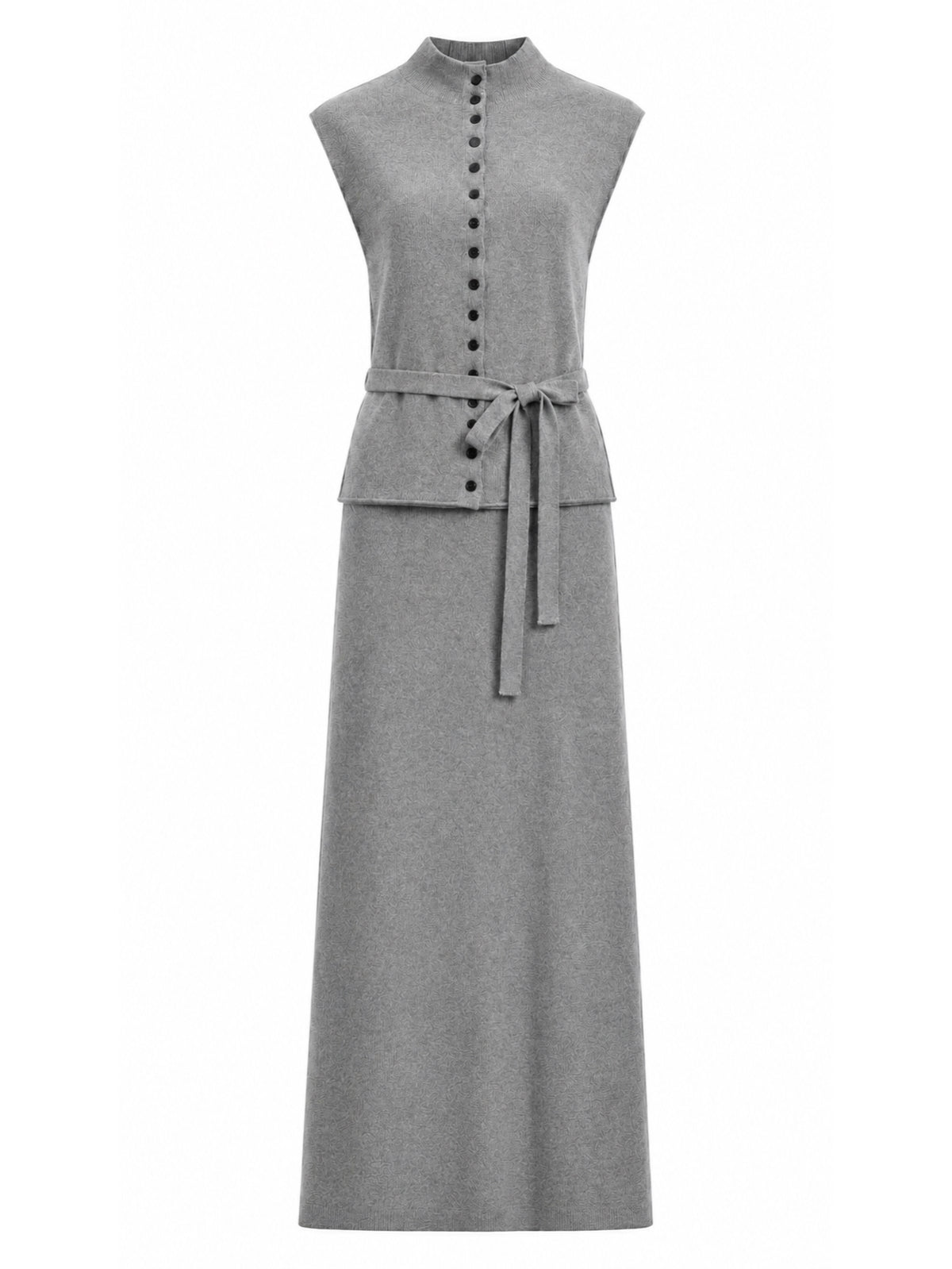 MIST | AW26 Button-Front Belted Longline Vest