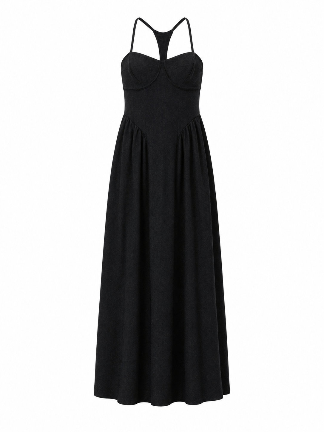 MIST | AW26 Corset-Bodice Racerback Maxi Dress