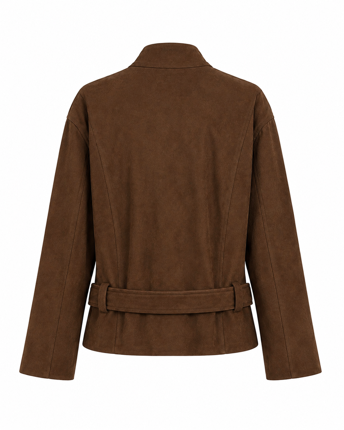 MIST | AW26 Belted Stand-Collar Suede Jacket