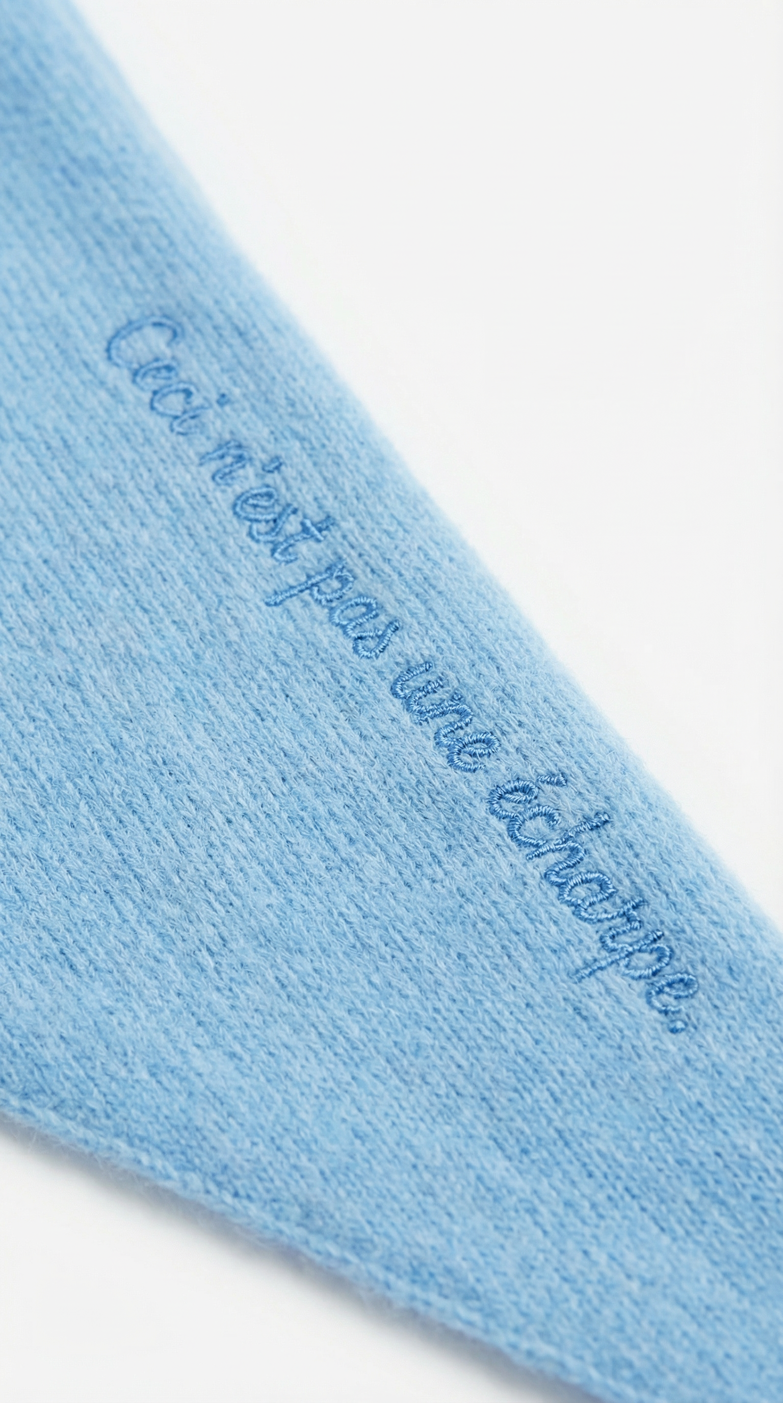 Not Typical Parisian triangular wool scarf